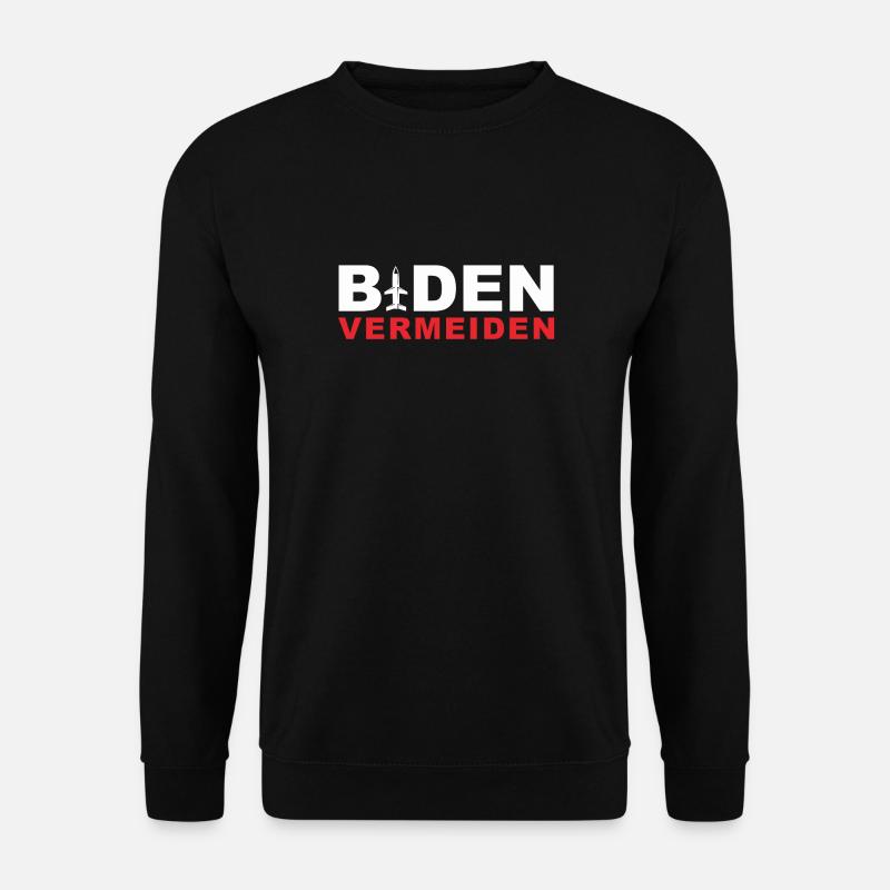 Biden Vermeiden - Unisex Pullover - Schwarz
