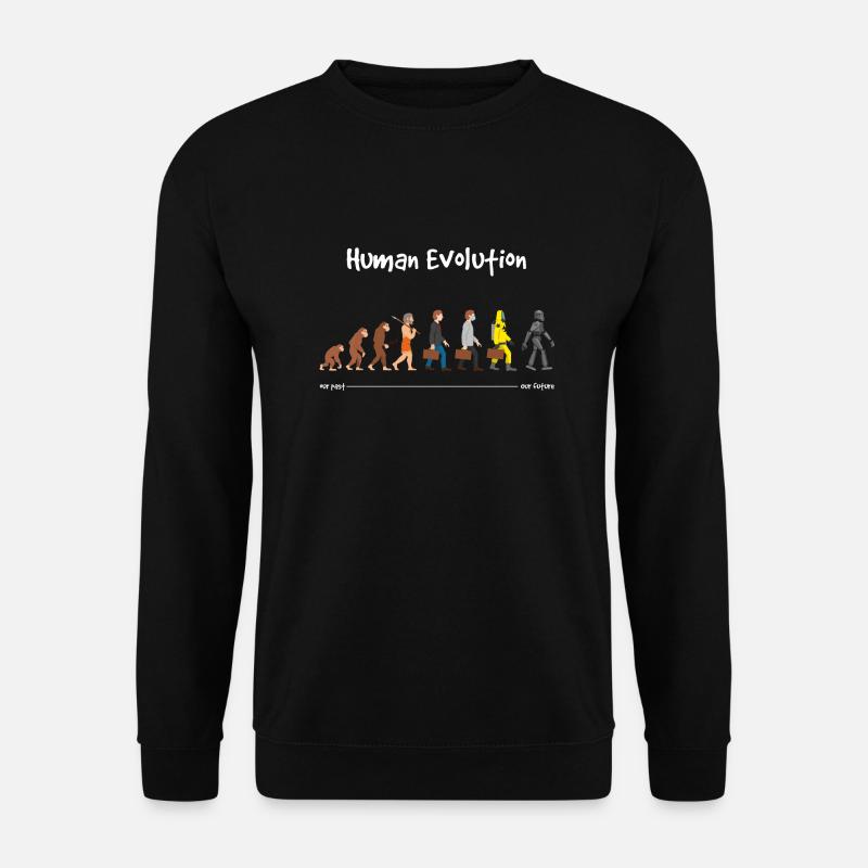 Evolution unsere Zukunft Dunkel - Unisex Pullover - Schwarz