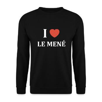 i love Le Mené - Sweat-shirt Unisexe - noir - Devant - Alina (178cm) & Michal (187cm)
