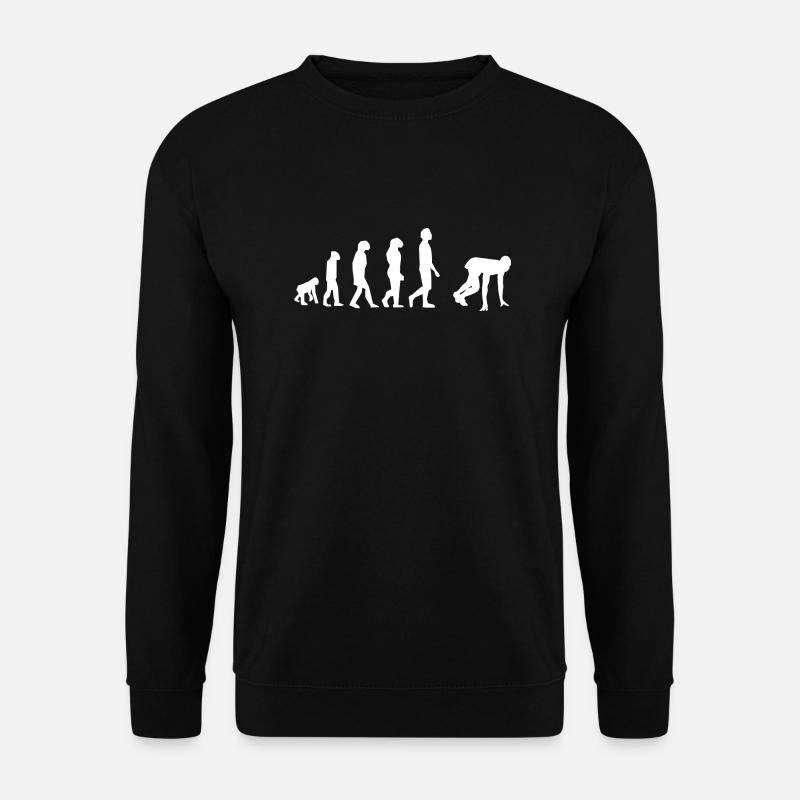 100 mètres évolution - Sweat-shirt Unisexe - noir