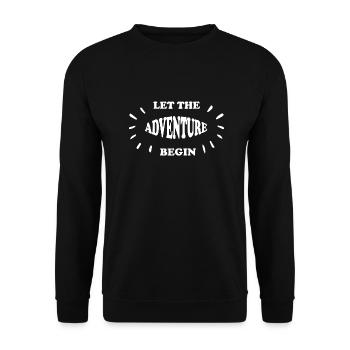 Biking Running Marathon Triathlon Bike - Unisex Sweatshirt - black - Front - Alina (178cm) & Michal (187cm)