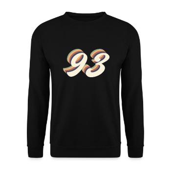 93rd anniversary vintage - Unisex Sweatshirt - black - Front - Alina (178cm) & Michal (187cm)