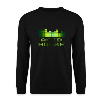 Acid House - Unisex Sweatshirt - black - Front - Alina (178cm) & Michal (187cm)