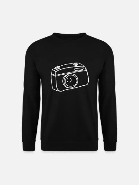 Kamera Hand gezeichnet - Unisex Pullover - Schwarz