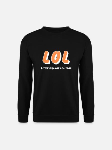 LOL - Little Orange Lollipop - Unisex Sweatshirt - black