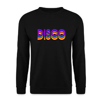 DANSE DISCO des années 80 - Sweat-shirt Unisexe - noir - Devant - Alina (178cm) & Michal (187cm)