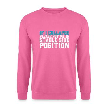 Running Vintage 26.2 Miles Marathoner Demi - Sweat-shirt Unisexe - rose - Devant