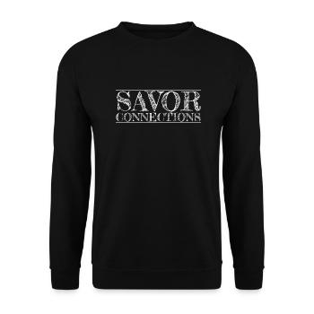 social connection funny quote quote birthday - Unisex Sweatshirt - black - Front - Alina (178cm) & Michal (187cm)