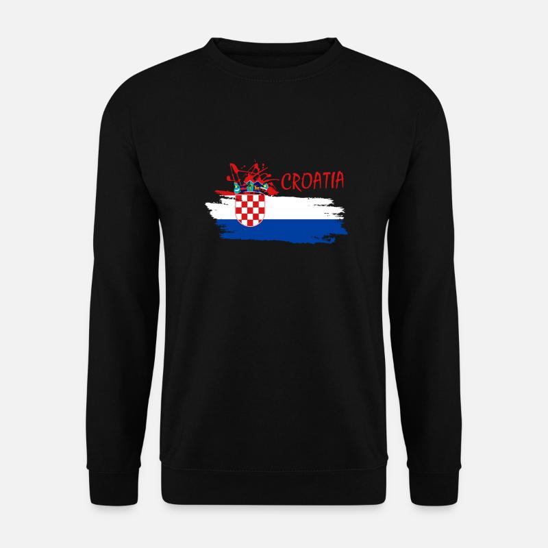Croatia - Unisex Pullover - Schwarz