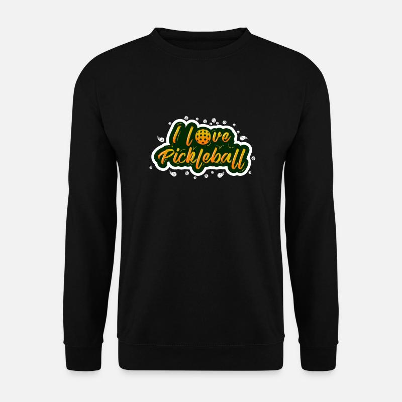Ich liebe Pickleball - Unisex Pullover - Schwarz