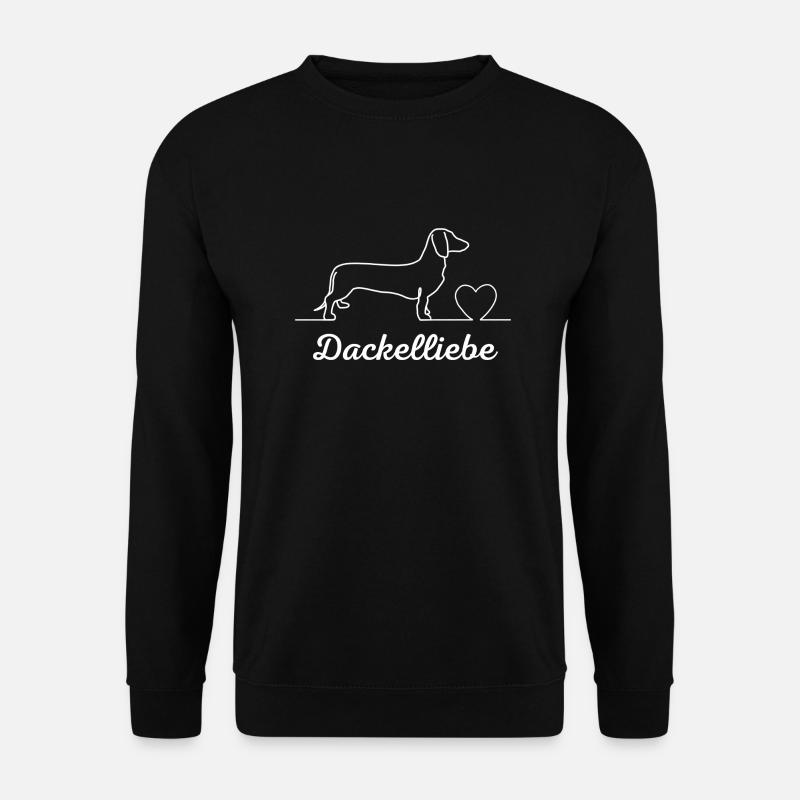 Dackelliebe - Unisex Pullover - Schwarz