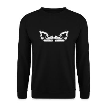 bagger 2 - Unisex Pullover - Schwarz - Vorne - Alina (178cm) & Michal (187cm)