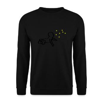 Renaissance Baby Black Phoenix Yellow - Unisex Sweatshirt - black - Front - Alina (178cm) & Michal (187cm)