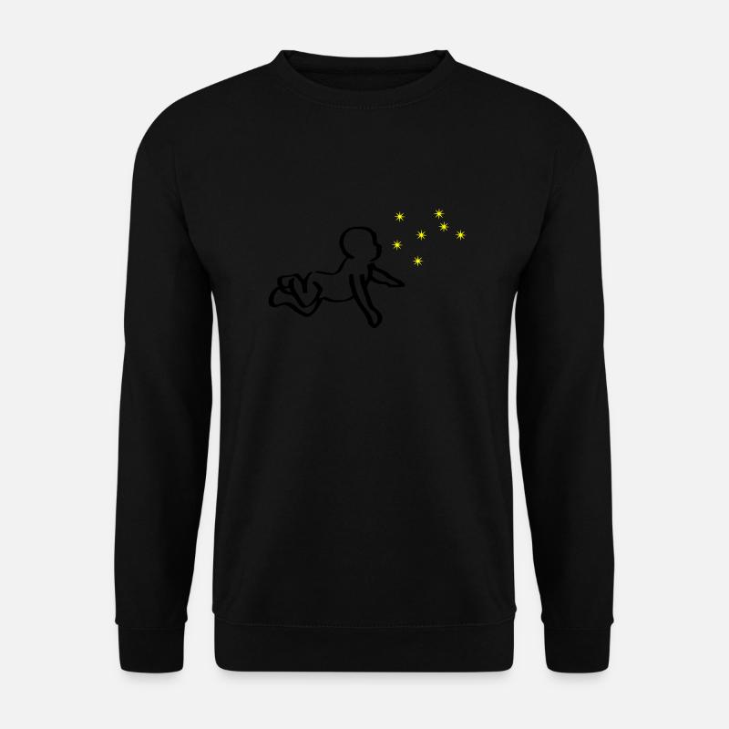 Renaissance Baby Schwarz Phoenix Gelb - Unisex Pullover - Schwarz