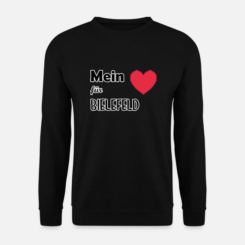 Mein Herz für Bielefeld - Unisex Pullover - Schwarz