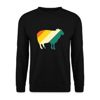 Schäfer Schaf - Unisex Pullover - Schwarz - Vorne - Alina (178cm) & Michal (187cm)