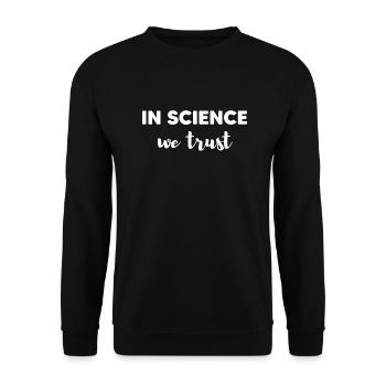 In science we trust - Sweat-shirt Unisexe - noir - Devant - Alina (178cm) & Michal (187cm)