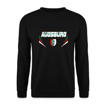 Augsburg - Unisex Pullover - Schwarz - Vorne - Alina (178cm) & Michal (187cm)