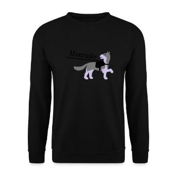Mantrailer vektor - Unisex Pullover - Schwarz - Vorne - Alina (178cm) & Michal (187cm)
