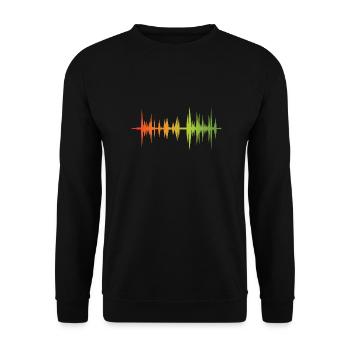 Onde reggae - Sweat-shirt Unisexe - noir - Devant - Alina (178cm) & Michal (187cm)