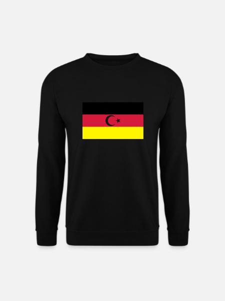 German Turkish flag - Unisex Sweatshirt - black