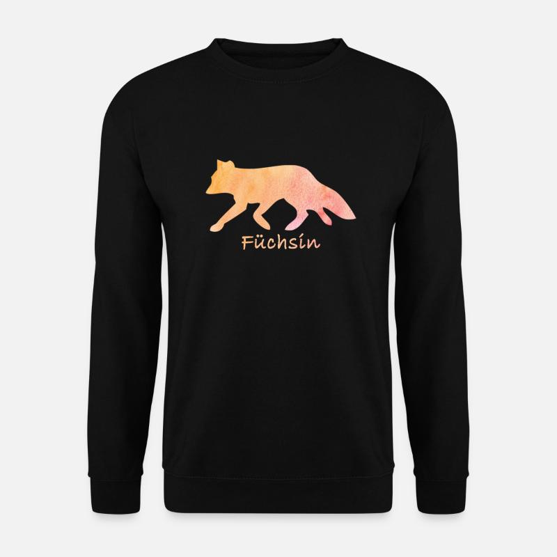 Fuechsin Fuchs - Unisex Pullover - Schwarz
