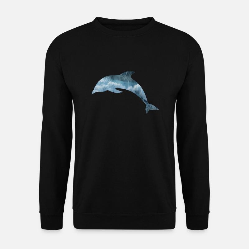 Mer de dauphin - Sweat-shirt Unisexe - noir