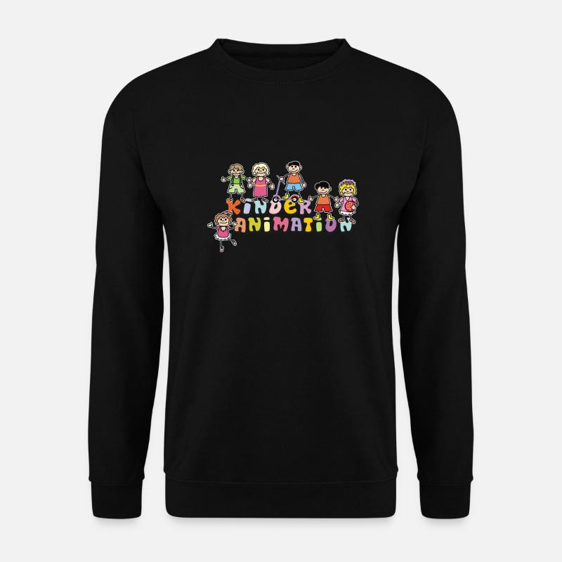 Vom Grafik Designer--- Kinderanimation - Unisex Pullover - Schwarz