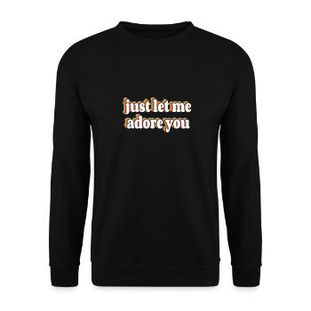 Adore you - Unisex Pullover - Schwarz - Vorne - Alina (178cm) & Michal (187cm)