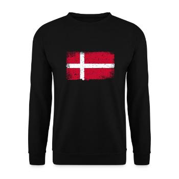 Drapeau danemark - Sweat-shirt Unisexe - noir - Devant - Alina (178cm) & Michal (187cm)