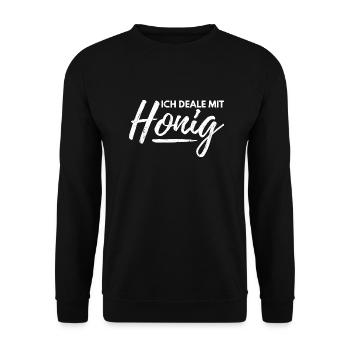 Imker Honig Biene Dealer Dealen Imkerei Geschenk - Unisex Pullover - Schwarz - Vorne - Alina (178cm) & Michal (187cm)