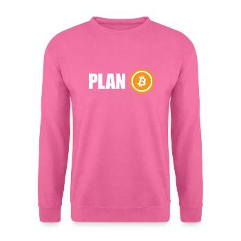 Plan B Bitcoin - Unisex Pullover - Pink - Vorne