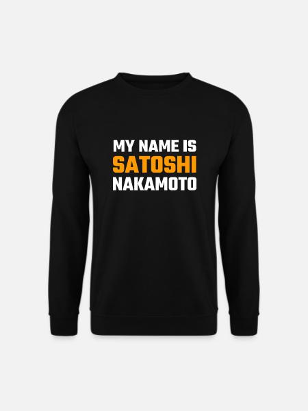 Ich heiße Satoshi Nakamoto - Unisex Pullover - Schwarz