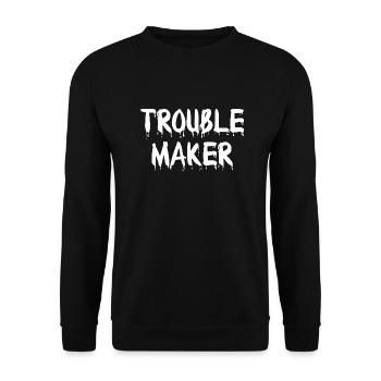 Trouble Maker 2021 - Sweat-shirt Unisexe - noir - Devant - Alina (178cm) & Michal (187cm)