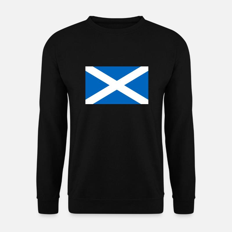 schottische Flagge - St Andrews Cross - Schottland - Unisex Pullover - Schwarz