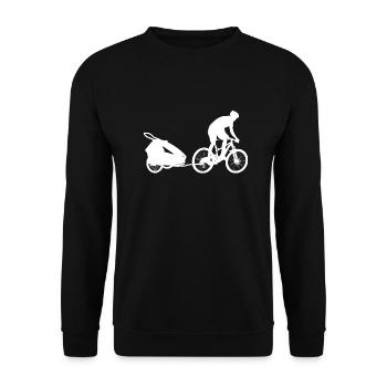 VTT Remorque de vélo meilleur papa fête des pères - Sweat-shirt Unisexe - noir - Devant - Alina (178cm) & Michal (187cm)