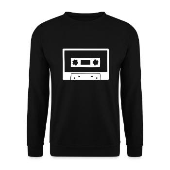 Kassette - Unisex Pullover - Schwarz - Vorne - Alina (178cm) & Michal (187cm)