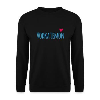 Vodka lemon Geschenk Party Alkohol Russland - Unisex Pullover - Schwarz - Vorne - Alina (178cm) & Michal (187cm)