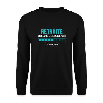 Retraite en cours de chargement - Sweat-shirt Unisexe - noir - Devant - Alina (178cm) & Michal (187cm)