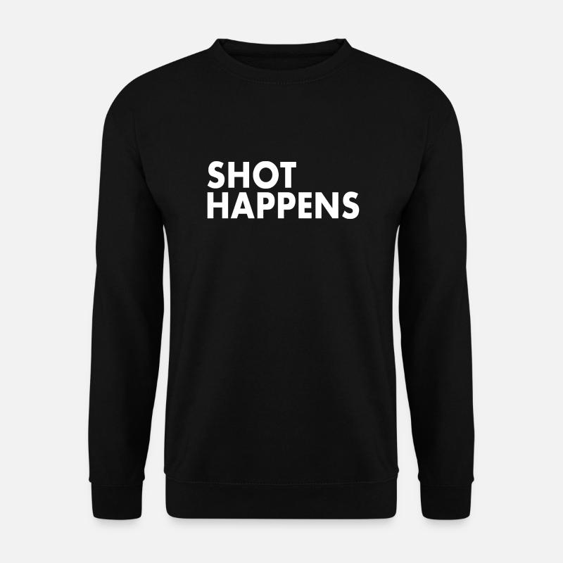 Shot happens - Unisex Pullover - Schwarz
