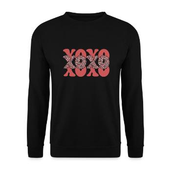 Xoxo - Sweat-shirt Unisexe - noir - Devant - Alina (178cm) & Michal (187cm)