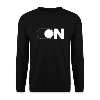 ON - Unisex Pullover - Schwarz - Vorne - Alina (178cm) & Michal (187cm)