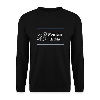 C’est moi le chef cuisinier - Sweat-shirt Unisexe - noir - Devant - Alina (178cm) & Michal (187cm)