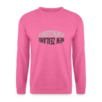 Christchurch - Nouvelle-Zélande - NZ - Maori - Aotearoa - Sweat-shirt Unisexe - rose - Devant