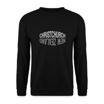 Christchurch - Nouvelle-Zélande - NZ - Maori - Aotearoa - Sweat-shirt Unisexe - noir - Devant - Alina (178cm) & Michal (187cm)