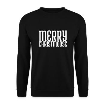 christmas present dinosaur tshirt antlers caution - Unisex Pullover - Schwarz - Vorne - Alina (178cm) & Michal (187cm)