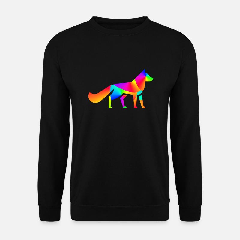 Gradient Fox - Unisex Sweatshirt - black