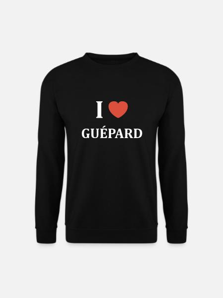 i love Guépard - Sweat-shirt Unisexe - noir