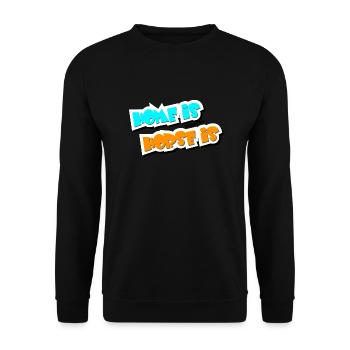 La maison est l’endroit où se trouve mon cheval - Sweat-shirt Unisexe - noir - Devant - Alina (178cm) & Michal (187cm)