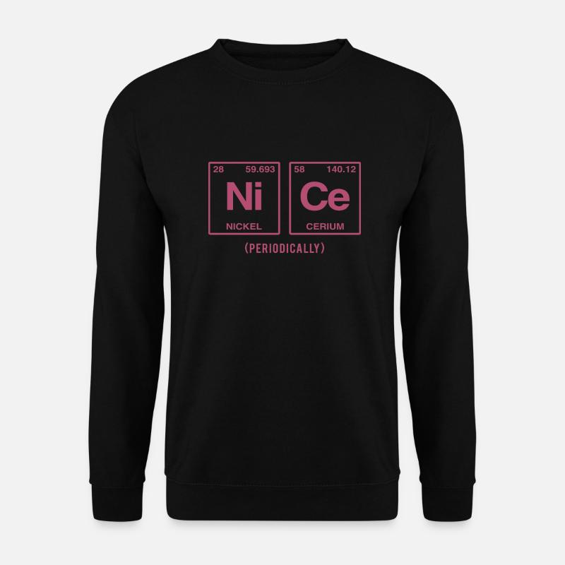 NICE (periodically) - Funny sayings - Unisex Sweatshirt - black